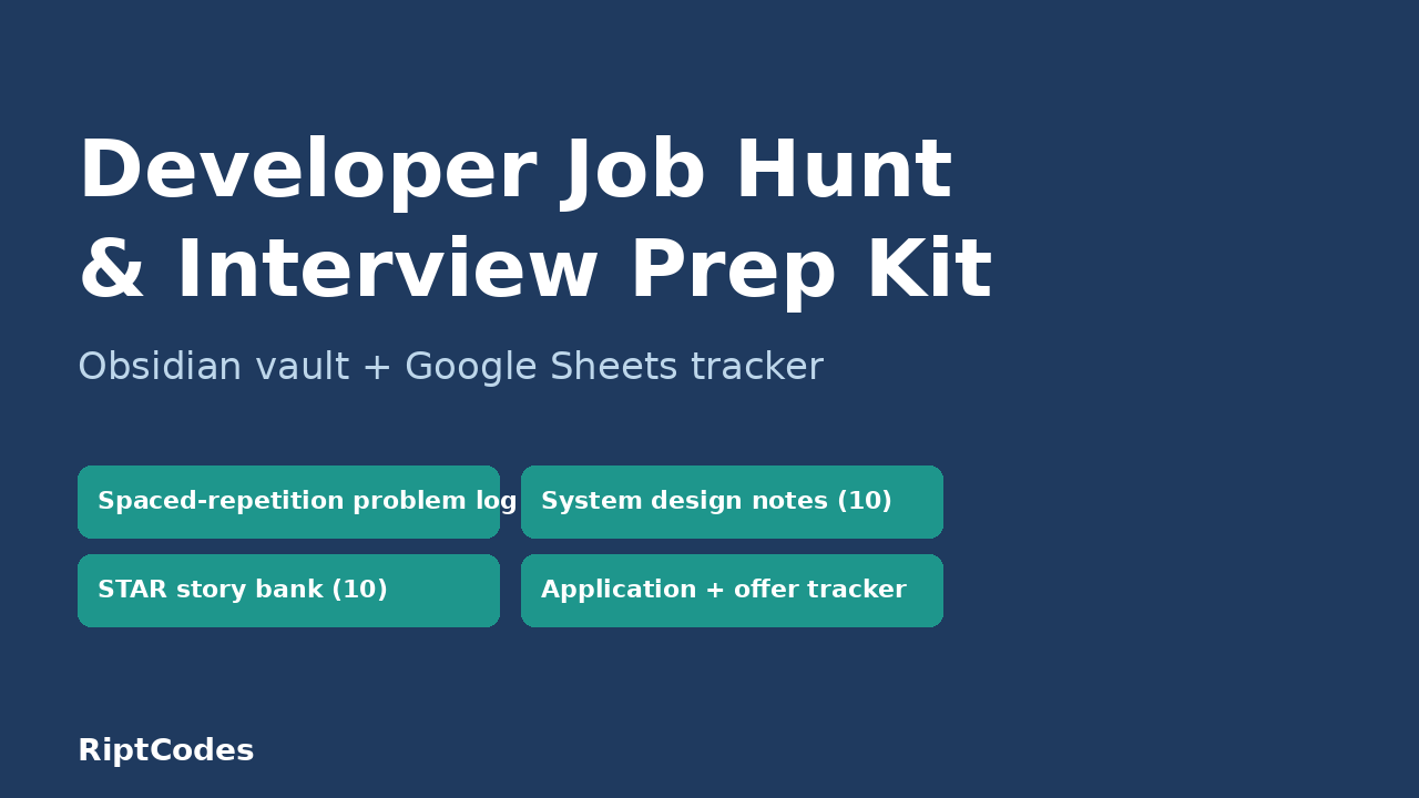 Developer Job Hunt & Interview Prep Kit